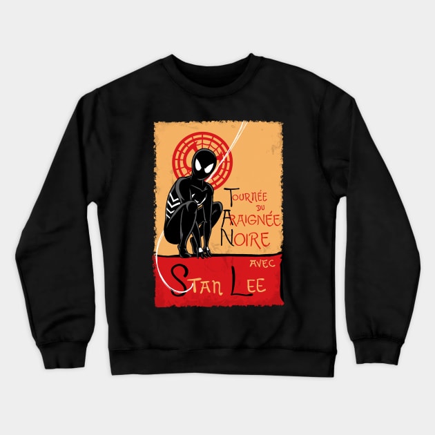 Le Black Spider Crewneck Sweatshirt by juanotron